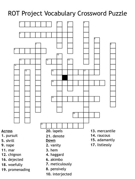 Rot crossword clue. The Crossword Solver found 30 answers to "Learn by rote (8)", 8 letters crossword clue. The Crossword Solver finds answers to classic crosswords and cryptic crossword puzzles. Enter the length or pattern for better results. Click the answer to find similar crossword clues . Enter a Crossword Clue. A clue is required. 