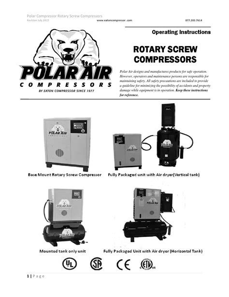 Rotary screw air compressor user manual elgi. - Bobcat 873 repair manual skid steer loader 514115001 improved.