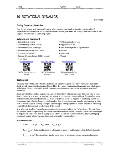 Rotational dynamics pdf.  Jul 10, 2019 · A crystalline assembly featuring tw...