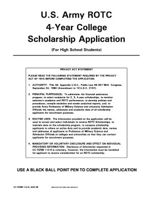 Rotc Scholarship Application Deadline. The U.S. Army Cadet Command is in charge of the National Army ROTC scholarship program. The deadline to apply for a four-year national scholarship is February 4th, 2022. If you meet all of the requirements, please refer to the instructions for applying for an ROTC National Scholarship.. 