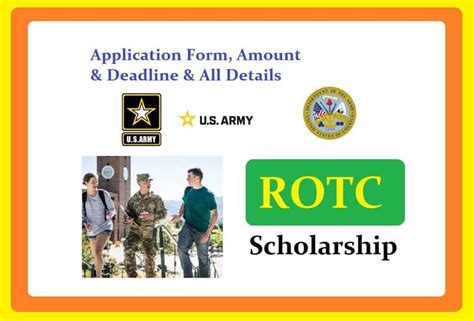 Prospective Undergraduate Student Scholarships Requiring a Separate Application · Orange bar · Air Force Reserve Officer Training Corps (ROTC) Scholarships · Army .... 