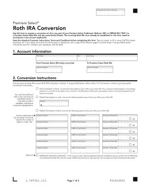 Roth Ira Conversion Form Universal Network