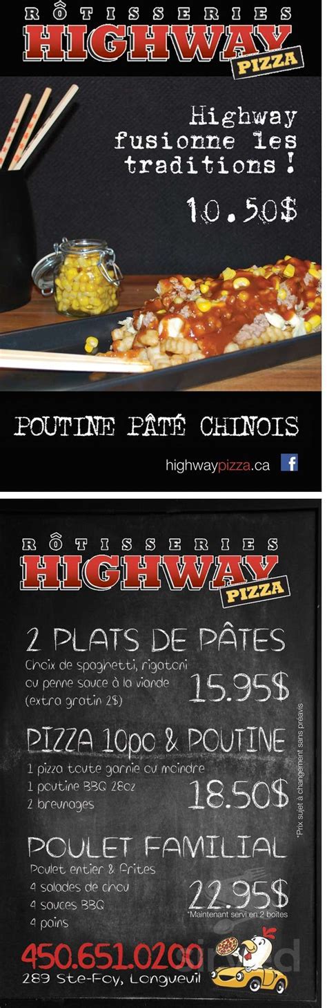 Rotisseries Highway Pizza Inc in Longueuil - Restaurant reviews