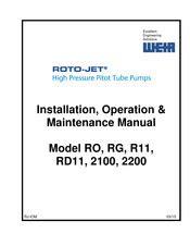 Roto jet pump r11 installation manual. - Manual del usuario de marsh patrion plus.