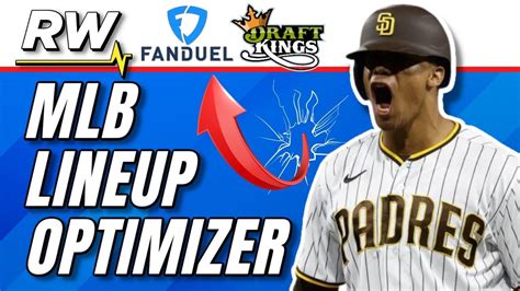 Use our free MLB lineup generator to build optimized DraftKings and Fanduel lineups. This tool takes our top rated DFS projections and adds on the ability to lock, filter, and exclude players and teams. Lock in your core players and then hit 'Optimize' to build multiple lineups instantly. Our optimizer supports both Classic contests as well as ...