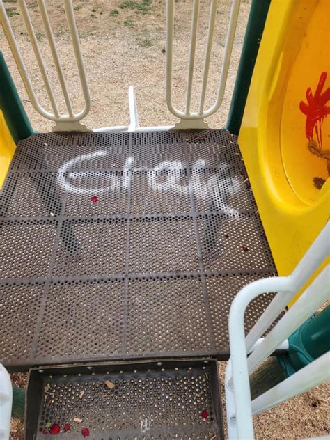 Rotterdam playground vandalized