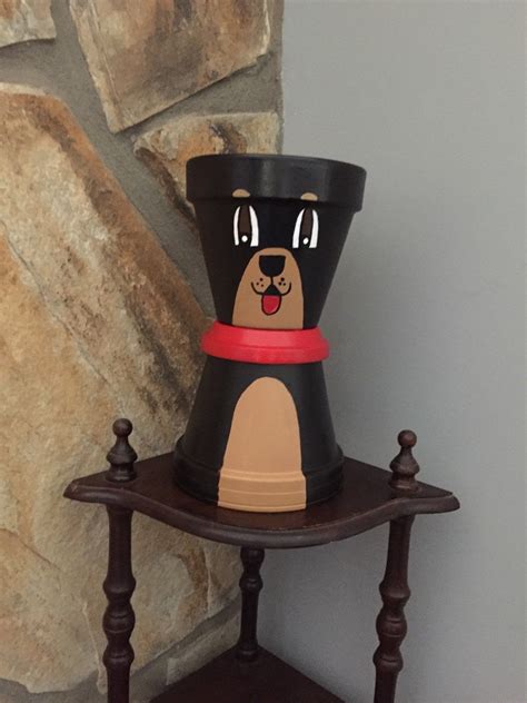 Rottweiler Plant Pot - Etsy Canada