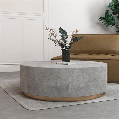 Round Concrete Coffee Tables - Shop Online Houzz