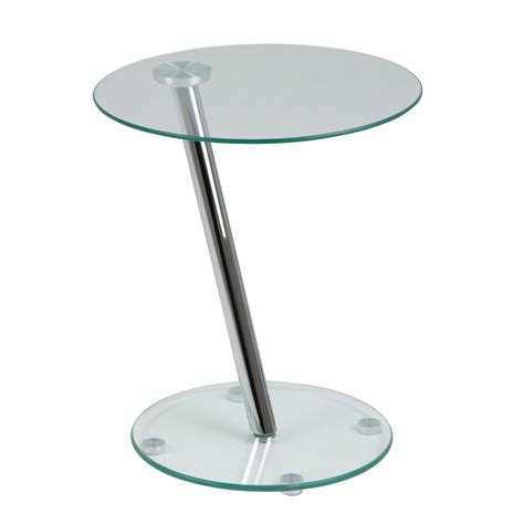 Round Glass Side Table (New) - furniture - by owner