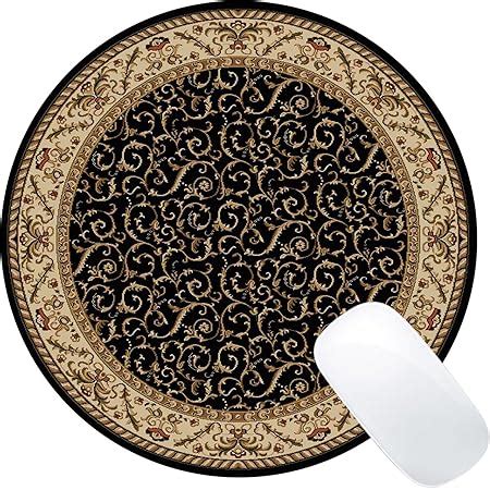 Round Mouse Pad Vintage Oriental Persian Floral Rug Mat Design …