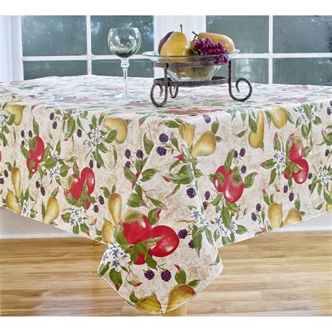 Round Patterned Linen Tablecloths Various