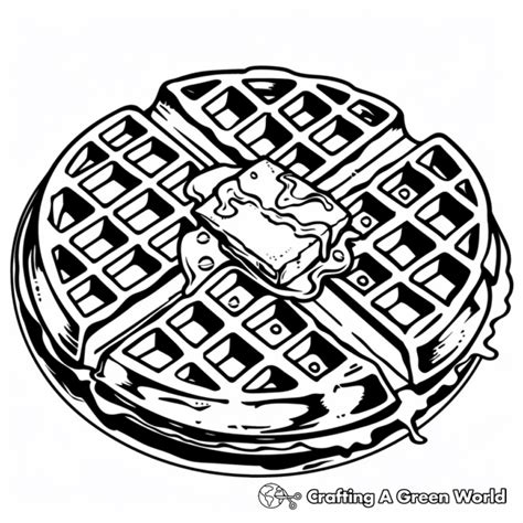 Round Waffle Coloring Pages Coloring Pages