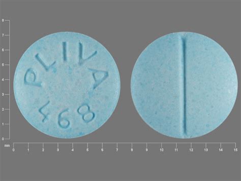 Round blue pill pliva 468. Further information. Always consult your healthcare provider to ensure the information displayed on this page applies to your personal circumstances. Pill Identifier results for "A 8 4". Search by imprint, shape, color or drug name. 