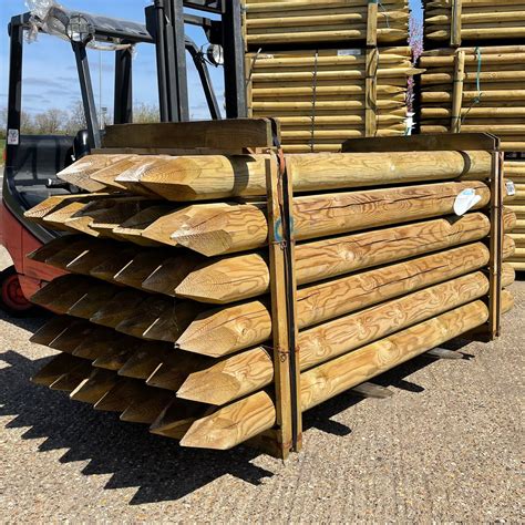 Round fence posts 150mm. .  ...