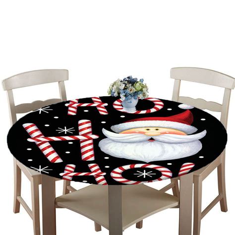 Round fitted christmas tablecloths. Oval Fitted Tablecloth, Geometric Elasticized Polyester Table Cover,Modern Ring Formed Round Spiral Vortex Circles Print Fitted Table Cloth, Fits Oval Tables up to 36" x 48", for Happy Christmas Day $22.99 $ 22 . 99 