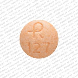 Results 1 - 1 of 1 for " R127 Orange and Round". 1 / 5. R 127. Clonidine Hydrochloride. Strength. 0.1 mg. Imprint. R 127. Color.
