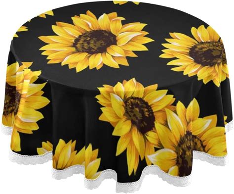 Round sunflower tablecloth. Ajua Tournesol French Provencal Polyester Tablecloth - 70" Round. by August Grove®. From $27.99 $39.99. ( 84) 