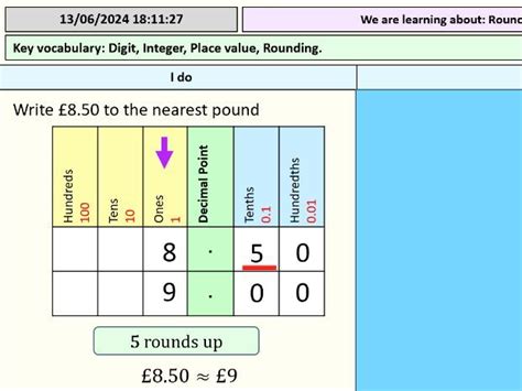 Rounding to the nearest integer Full Lesson Teaching Resources