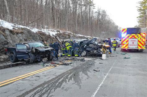 Route 2 accident. Deputy Chief Jim Ryan says the victims died on impact in the Route 1 crash Friday morning. ... 2 people seriously injured in 3-car crash; driver charged with drunk driving 11ds ago. 0:39. 