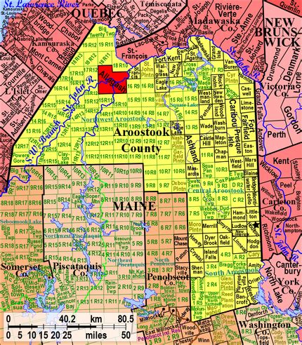 Route and directions from Town of Allagash Aroostook, Maine to ...