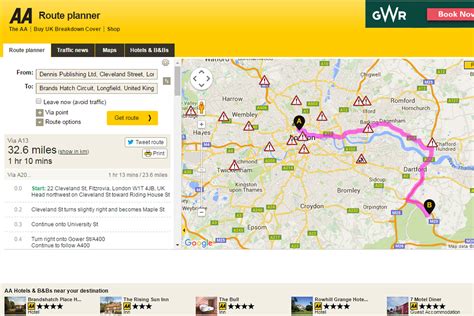 Route map planner. The RAC is always looking for new ways to help you plan your journey. Our new maps feature adds to the functionality of the route planner to help find hotels, garages and car dealerships by location. The RAC map also enables you to display weather information for the UK so you can plan your journey based on the driving conditions. 