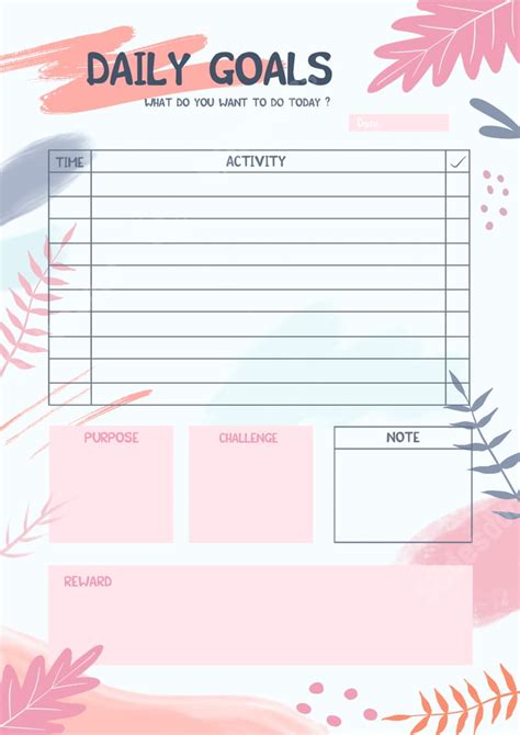 Routine Template Google Docs picbooger
