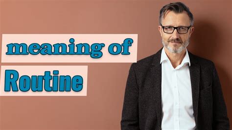 Routine betekenis