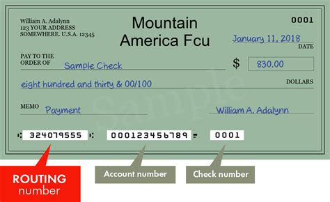 Mountain America's routing number: 324079555. Mountain America's address and phone number: 9800 S Monroe St., Sandy, UT 84070 & 1-800-748-4302. What Do Mountain America account numbers start with? 5010XXXXXXXXYes. Normally, your account number will appear just like it does on your account-opening documents, as a 1-8 digit long number (e.g .... 