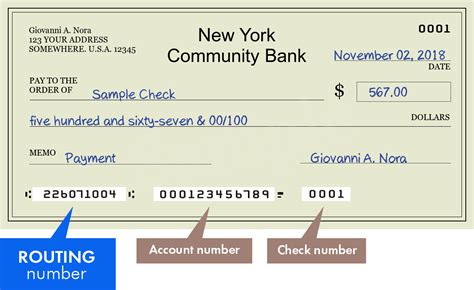 Find out the routing number, address, phone num
