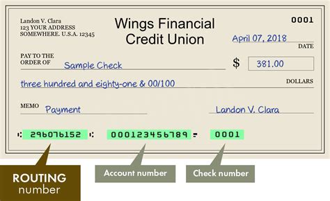 Routing number for wings financial credit union. Routing #: 296076152; If you have difficulty accessing this webpage or any element of Wings Credit Union's website, please call us at 1 (800) 692-2274 or email us ... 