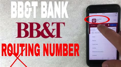 BB&T Maryland Routing Number The routing number for BB&T Ma