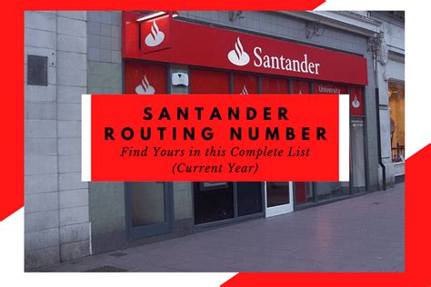 Routing Number for Santander Bank, N.A. in New Jersey A routing number is a 9 digit code for identifying a financial institute for the purpose of routing of checks (cheques), fund transfers, direct deposits, e-payments, online payments, etc. to the correct bank branch. . 