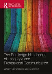 Routledge handbook of language and professional communication download. - The thinkers guide to the art of socratic questioning.