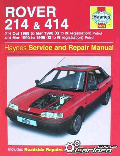 Rover 214 service repair workshop manual 1995 2005. - República de platón y los guaraníes..