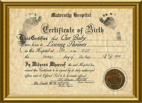 Rover Birth Certificate