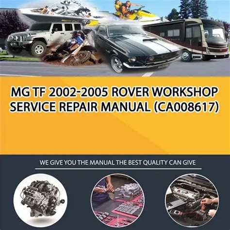 Rover mg tf 2002 2005 service repair manual. - Canon xl2 xl2e pal service manual repair guide.