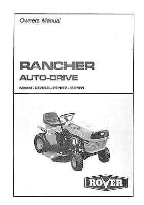 Rover rancher ride on mower manual. - Betalingsverkeer, een kostbare aangelegenheid voor de detailhandel.
