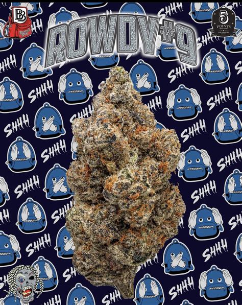 Rowdy 9 strain. Rowdy 9 strain powered by Backpackboyz is an indica dominant hybrid (60% indica/40% sativa) strain. Super Lemon Haze: This old-school sativa from Europe continues to dominate sativa menus in dispensaries across the US, thanks to its light, lemony, grassy aroma, and strong energetic effects. 