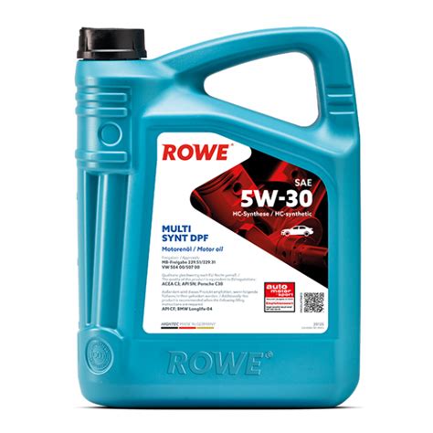 Rowe Hightec 5 Litre Multi Synthetic DPF Engine Oil SAE 5W-30