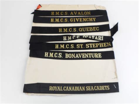 Royal Canadian Navy Cap Ribbons - mpmuseum.org