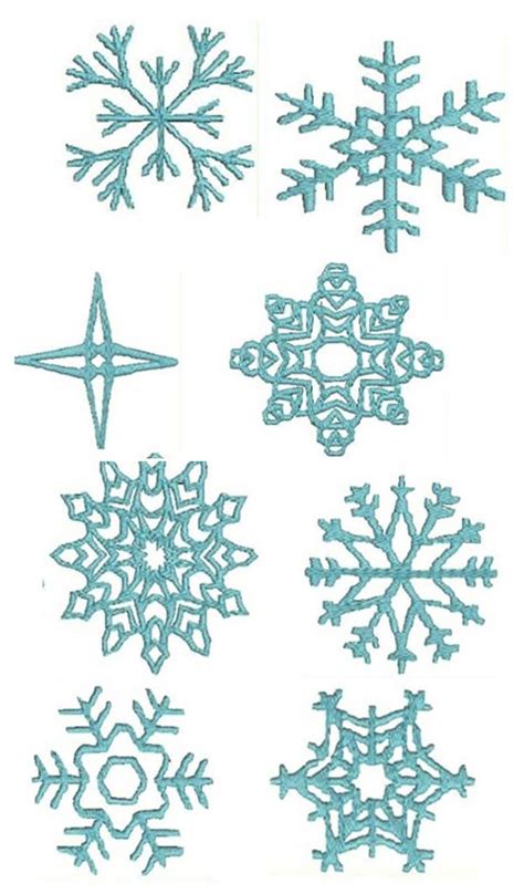 Royal Icing Snowflake Template