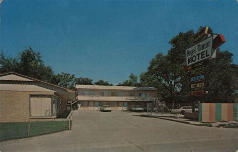 Royal Manor Motel S Edge Ottawa Kansas KS Postcard PM Clean …