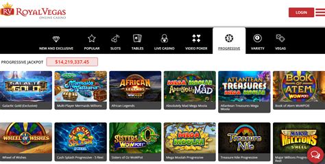 Royal Vegas progressive jackpot