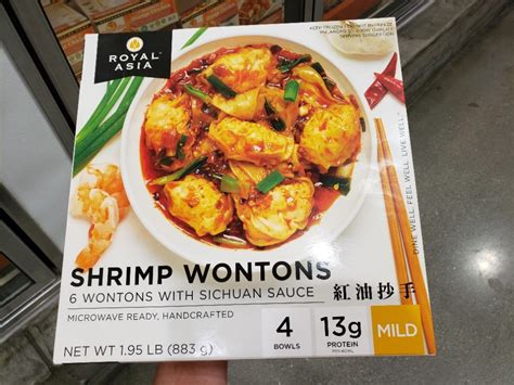 Royal asia shrimp wonton. Kirkland Signature Breaded Panko Shrimp. ... Royal Asia Prawn Hacao. ... these tiny chicken and cilantro-filled wontons pack a lot of flavor — and not a lot of fat or calories. 