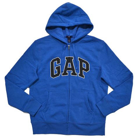 Royal blue gap zip up. These zip hoodies feature a convenient zip closure, making it easy to dress your child in a flash. With their adorable designs and cozy feel, your little ones will love wearing these zip hoodies. For adults, our Gap Arch Logo Hoodie is a classic choice. Made with high-quality materials, this zip hoodie offers both warmth and style. 