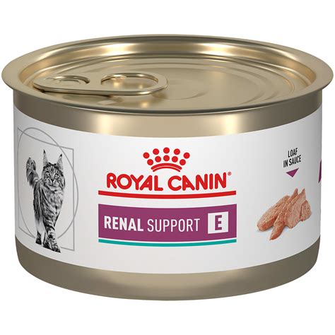 Royal canin renal support e wet cat food. My 13 yr old dog was diagnosed with stage 1 kidney disease. With it being caught early there isn't many options to help. Luckily royal canin made this food to help with stage one kidney diease. My dog loves the taste of the food! and shes finally excited to eat again. And it makes me good that I am doing something to help keep her in stage one ... 