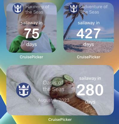 - NEW: Cruise countdown widgets help you get excited for your cruise - Search and Filter cruises by departure port, date, length and cheapest prices ... - Royal Caribbean - Norwegian Cruise Line - Disney Cruise - Celebrity Cruises - Holland America Line - Princess Cruises Note: each cruise line is unique! Read our guide to cruise lines.. 