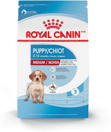 Royal dog food. Based on its ingredients alone, Royal Canin Size Health Nutrition Medium Dog Food looks like an average dry product. The dashboard displays a dry matter protein reading of 26%, a fat level of 13% and estimated carbohydrates of about 53%. As a group, the brand features an average protein content of 28% and a mean fat level … 