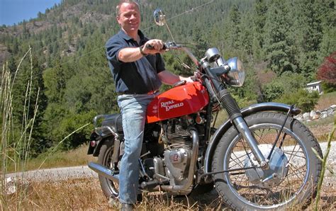 RoyalEnfields.com: Royal Enfield fan Chris Overton passes by