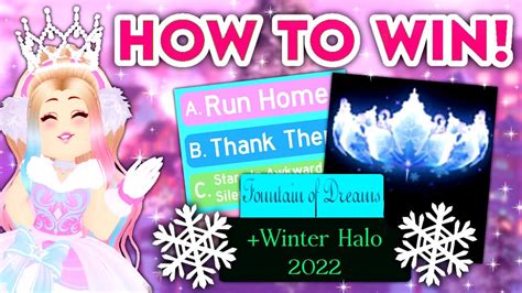 Royale high halo answers 2022 winter. Here are all the halo paths for the current stories in the fountain for the winter 2021 halo with proof of people winning it!Timestamps:0:00- How the fountai... 